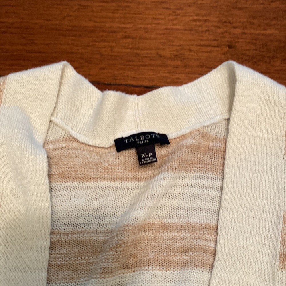 Talbots long striped cardigan - Picture 2 of 5
